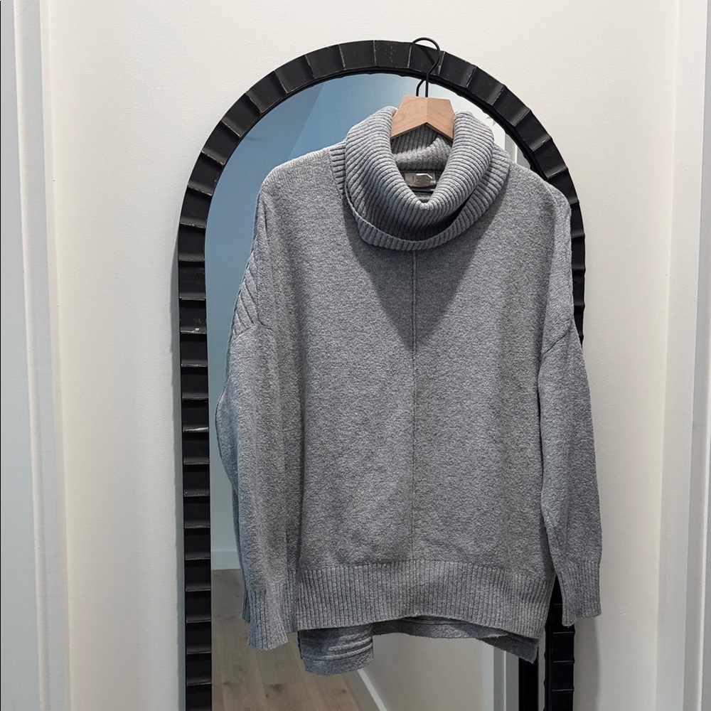Cozy Gray Turtleneck Sweater